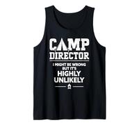 Funny Summer Camp Director Staff Leader Tank Top