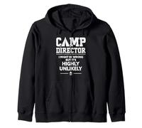 Funny Summer Camp Director Staff leader Zip Hoodie