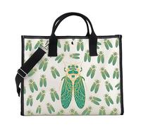 Funny Summer Cicada Tote Bag Cicada Concert Tote Bag Insect Lover Gift Cicadas Reunion Tour Gift (Cicada Green tote)