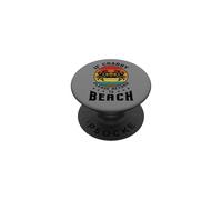 Funny Summer Crab Crabby Please Return to Beach Lover Retro PopSockets Adhesive PopGrip