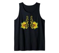 Funny Sunflower Butterfly Boobs Bra Floral Boobies Summer Tank Top