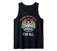 Funny Sunshine and Happiness For All LGBT Gay Pride Baphomet Tank Top