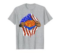 Funny Super Mortgage Advisor Hero Job T-Shirt, Men, Heather Grey, XX-Large
