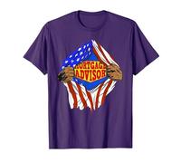 Funny Super Mortgage Advisor Hero Job T-Shirt, Men, Purple, XX-Large