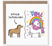 Funny Supervisor Card - Unicorn Card for Boss or Manager