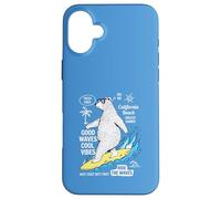 Funny Surfer Bear California Beach Summer Vibes Vacation Case for iPhone 16 Plus