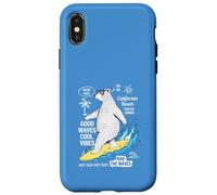 Funny Surfer Bear California Beach Summer Vibes Vacation Case for iPhone X/XS