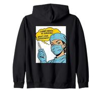 Funny Surgical Tech Gift What’s Your Superpower Scrub Tech Zip Hoodie