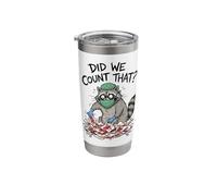 Funny Surgical Tech Raccoon Did We Count that Scrub Tech CST Stainless Steel Insulated Tumbler