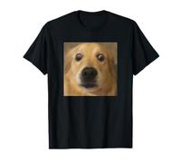 Funny Surprised Golden Retriever Face Blurry Meme T-Shirt