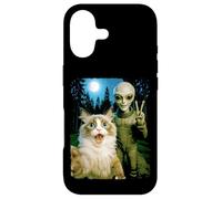 Funny Surprised Ragdoll Cat Selfie With Alien Peace Sign Art Case for iPhone 17