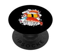 Funny Sushi Cat Kawaii Anime Neko Otaku Japanese Cat Lover PopSockets Adhesive PopGrip