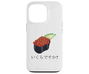 Funny Sushi Design Ikura Salmon Roe Sushi "How much is it?" Case for iPhone 13 Pro