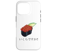 Funny Sushi Design Ikura Salmon Roe Sushi "How much is it?" Case for iPhone 16 Pro