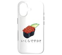 Funny Sushi Design Ikura Salmon Roe Sushi "How much is it?" Case for iPhone 17
