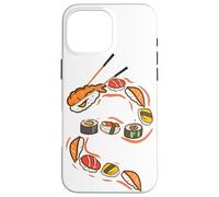 Funny Sushi Dragon Sushi Rolls Japanese Food Lover Japan Case for iPhone 16 Pro Max