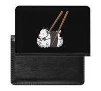Funny Sushi Goat Passport Wallet Cute Passport Case with Card Slot Travel Passport Holder Cover
