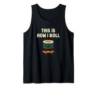 Funny Sushi Skateboarding This is How I Roll Tank Top