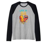 Funny Swap Lick It Til It Drips Embarrassing Raglan Baseball Tee