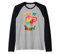 Funny Swap Lick It Til It Drips Embarrassing Raglan Baseball Tee