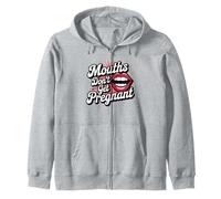 Funny Swap Mouths Don't Get Pregnant Embarrassing Zip Hoodie