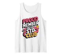 Funny Swap Proud Member Of The STD Club Embarrassing Tank Top