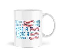 Funny Swear Mugs | Everywhere A Tw*t | Quirky Offensive Birthday Mug Gifts | Office Rude Gift | Work Profanity Gifts Fun Joke | Mbh1032