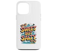 Funny Sweet But Salty Oceans Vibes Beach Summer Waves Vacay Case for iPhone 13 Pro Max