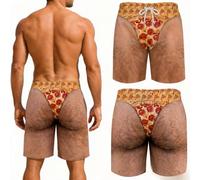 Funny Swim Shorts Men Novelty Hairy Legs Print Beach Trunks | Hilarious Prank Swimwear for Summer, Plus Size Available, Novelty Gag Gift for Men, Quick-Dry Fabric for Beach Pool