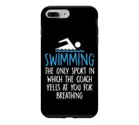 Funny Swimming Coach Yells Breathing Swimmer Swim Team Case for iPhone 7 Plus/8 Plus