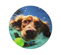 Funny Swimming Dog Custom Pins 5 PCS, Personalized Photo Buttons, Metal Pinback Button Badges for Backpacks, Hats, Funny Backpack Pins Aesthetic Lapel Badge Pins Gifts for Men Women, One Size, Metal