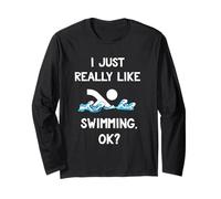 Funny Swimming Joke T-Shirt Gifts for Swimmers & Coaches Tee Long Sleeve T-Shirt