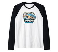 Funny Swimming Quote Hobby Swimmer Raglan Baseball Tee