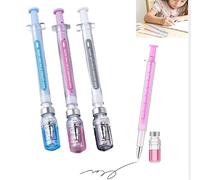 Funny Syringe Shaped Ink Pens, 2026 New Creative Novelty Gel Ink Pens