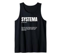Funny Systema Martial Art Enthusiast Definition Tank Top
