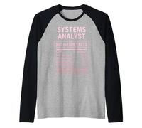 Funny Systems Analyst Raglan Baseball Tee