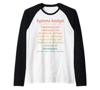 Funny Systems Analyst Raglan Baseball Tee
