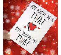 Funny T*at Birthday Cards, Birthday Swearing Cards, Girlfriend Boyfriend Husband Wife Anniversary You're My T*at Cards Mature Novelty PC276
