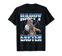 Funny T-Rex Easter Bunny Suit Dinosaur Retro 90s Bootleg Rap T-Shirt