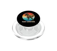 Funny T Rex Team Carnivore Dinosaur Retro Sunset PopSockets PopGrip for MagSafe