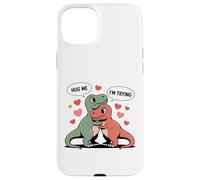 Funny T Rex Valentine Hug Meme Short Arms Dinosaur Love Case for iPhone 15 Plus