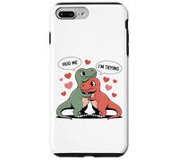 Funny T Rex Valentine Hug Meme Short Arms Dinosaur Love Case for iPhone 7 Plus/8 Plus