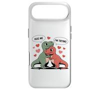 Funny T Rex Valentine Hug Meme Short Arms Dinosaur Love Case for iPhone Air
