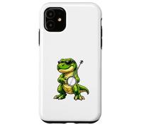 Funny T-Rex Wearing Sunglasses Playing Banjo Case for iPhone 11