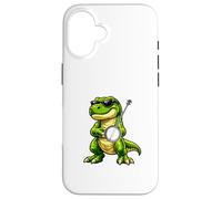 Funny T-Rex Wearing Sunglasses Playing Banjo Case for iPhone 16