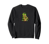 Funny T-Rex Wearing Sunglasses Playing Harp Sweatshirt