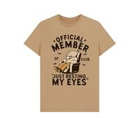 Funny T-Shirt - Just Resting My Eyes Graphic Tee for Sleep Lovers, Funny Gift, Pun Tee, Joke, Napping Sand