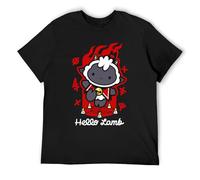 Funny T Shirt Men S Pure Cotton Crazy T Shirts Crew Neck Cult of The Lamb Men's T Shirt L Black