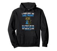 Funny T1D Cat diabetes type 1 Low Blood sugar face Pullover Hoodie