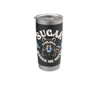 Funny T1D Diabetes Type 1 Raccoon Low Blood Sugar Stainless Steel Insulated Tumbler